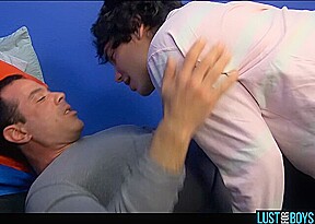 LustForBoys: Muscle Daddy Mike Manchester Pounds Josh Bensans Super Tight Hole
